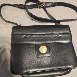 Black Leather Crossbody Bag